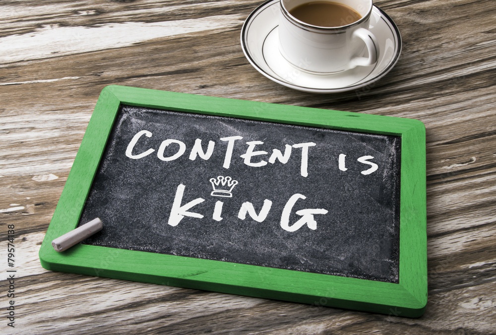 content is king handwritten