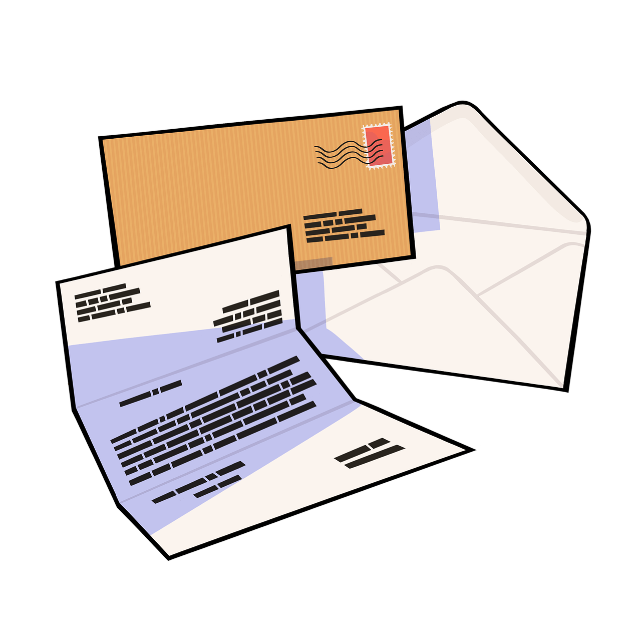 letter, job, envelope
