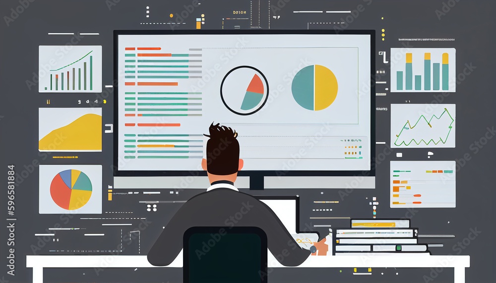 Minimalist Data Analysis and Management Dashboards for Business Success in Finance, Sales, and Marketing (Generative AI)